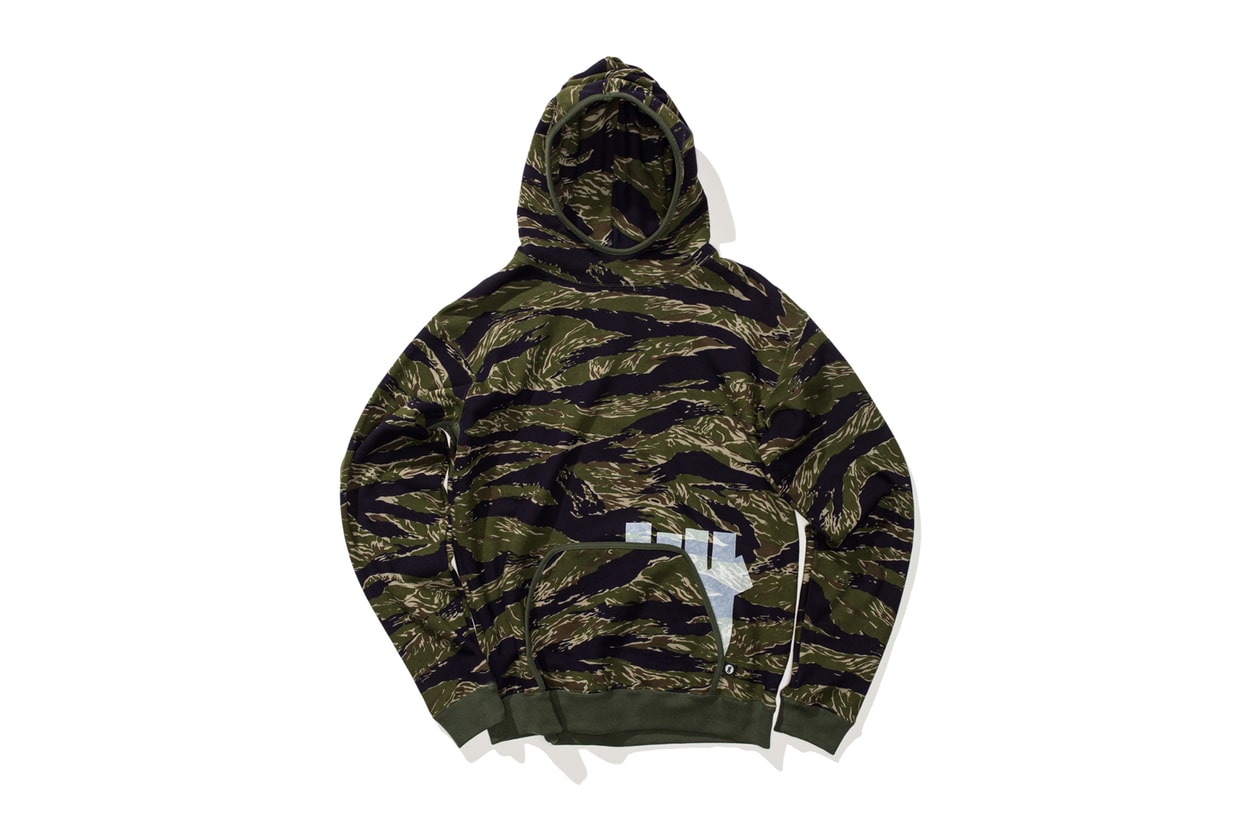 UNDEFEATED UNDFTD GOODENOUGH Tiger Camo Capsule Collection Flight Jacket Flight Pants Hoodie