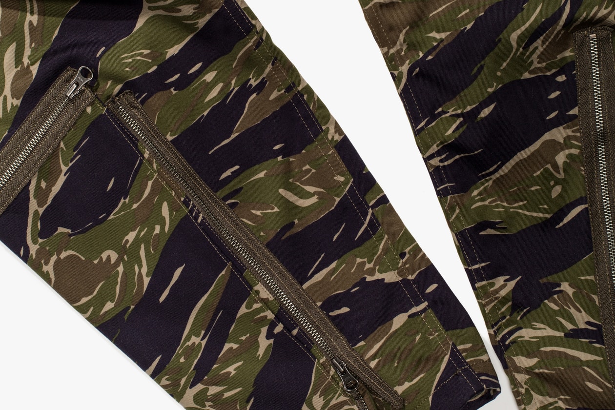 UNDEFEATED UNDFTD GOODENOUGH Tiger Camo Capsule Collection Flight Jacket Flight Pants Hoodie