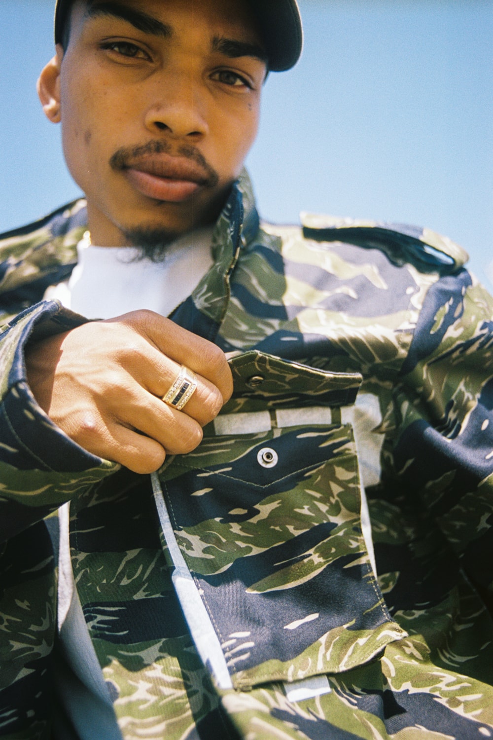 UNDEFEATED UNDFTD GOODENOUGH Tiger Camo Capsule Collection Flight Jacket Flight Pants Hoodie