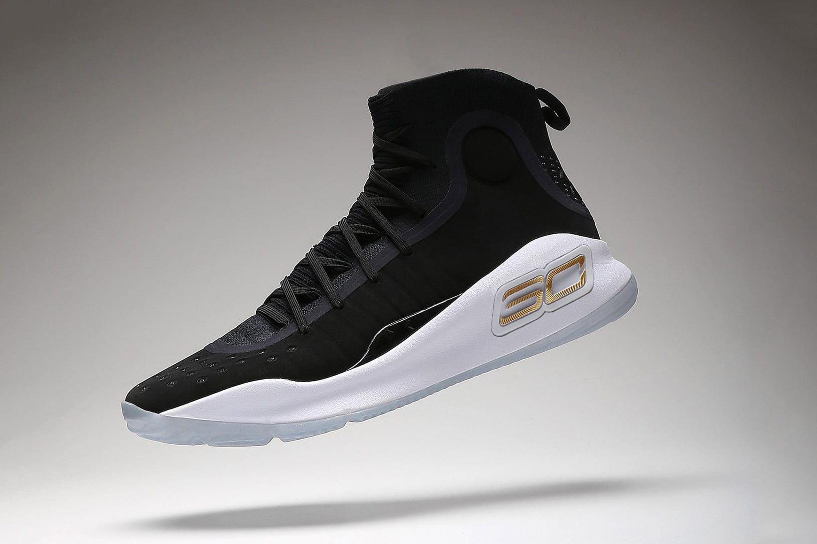 curry black and white shoes