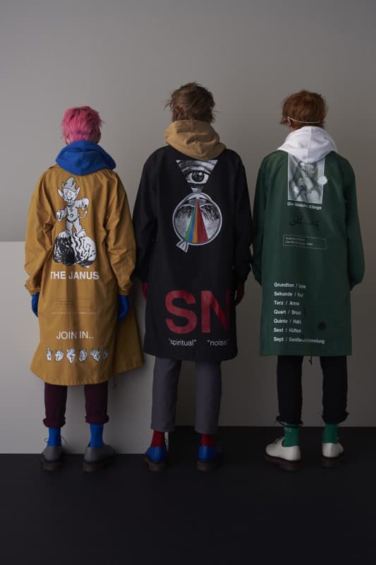 undercover 2018 spring summer collection ss18 cream soda a clockwork orange undercover records tour merch joy division atmosphere german words Jun Takahashi