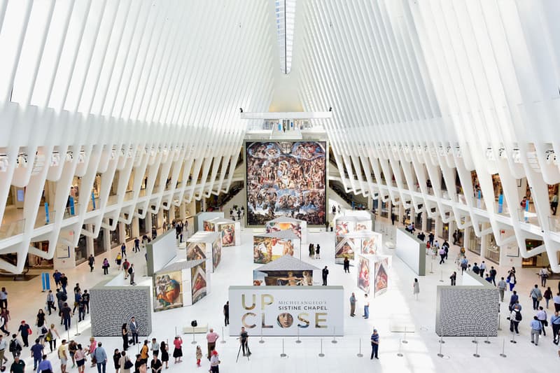 Up Close Michelangelo's Sistine Chapel Oculus Westfield World Trade Center