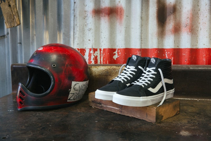 Vans Classics Moto Leather Old Skool Sk8 Hi Slip On