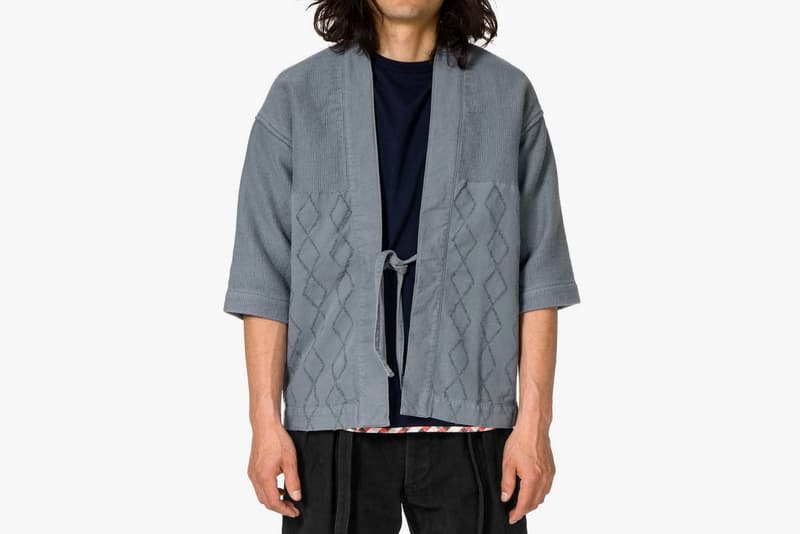 visvim Peerless Luxsic Cotton Sanjuro Jacket Blue