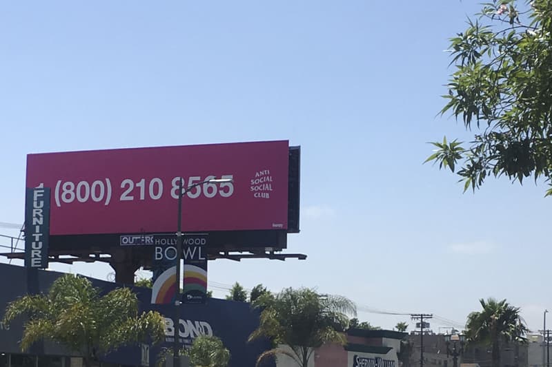 Anti Social Social Club Billboards LA Pop-Ups Neek Lurk