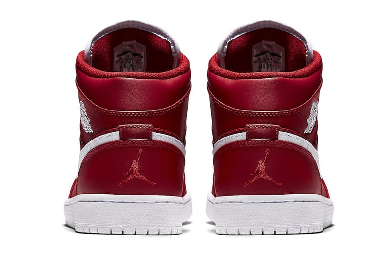 Air Jordan 1 Mid University Red Colorway White Jumpman