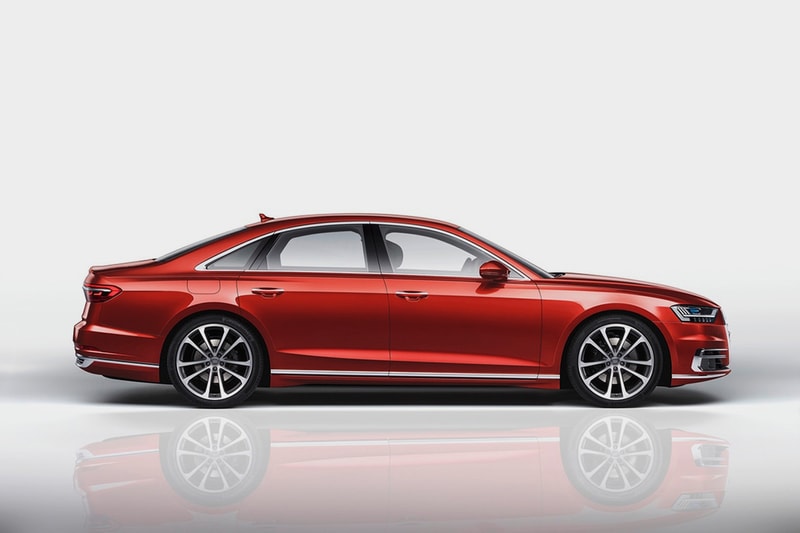 Red Audi A8