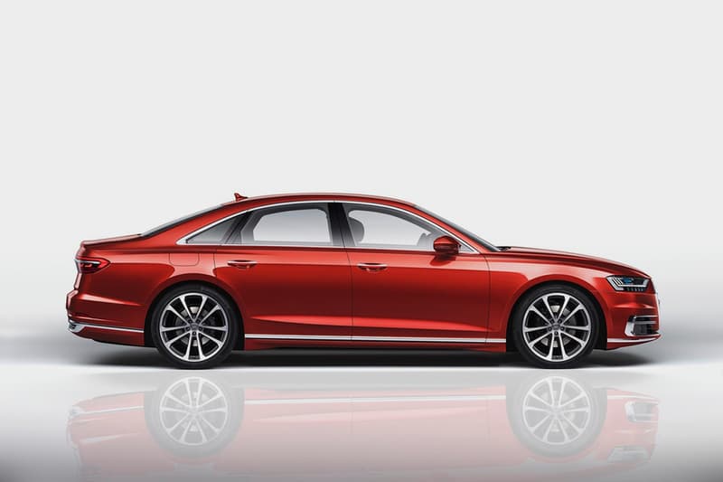 Red Audi A8