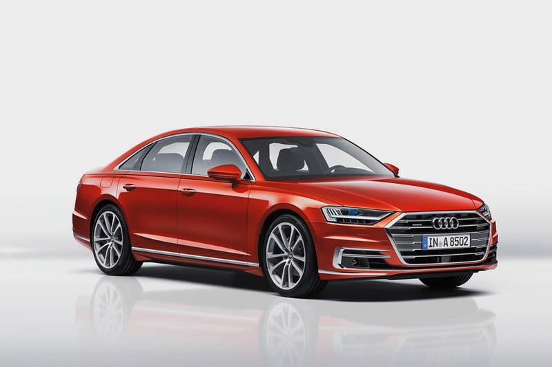 Red Audi A8