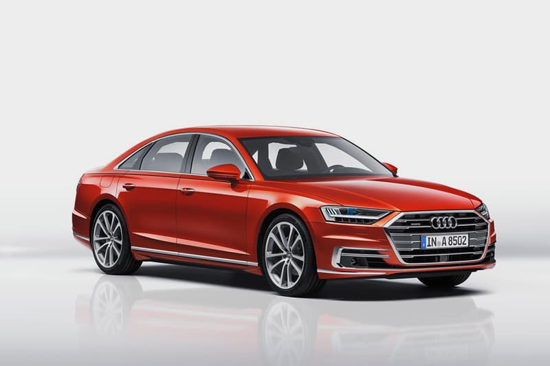 Red Audi A8