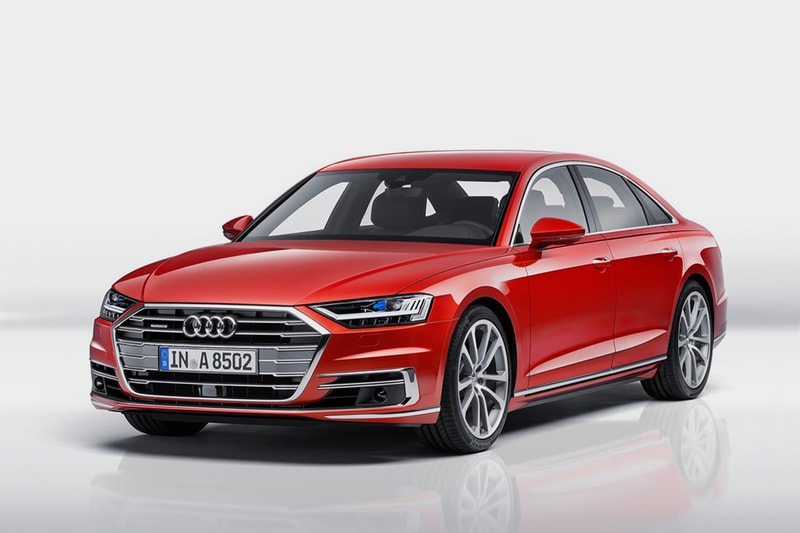 Red Audi A8