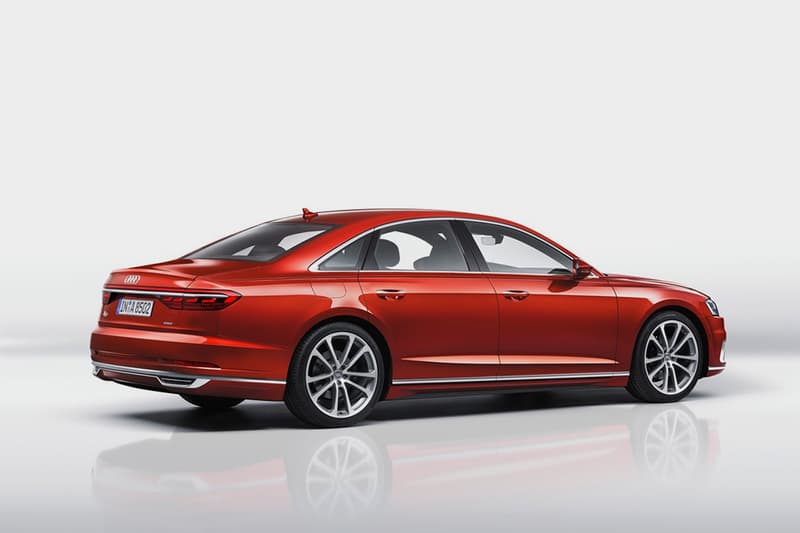 Red Audi A8