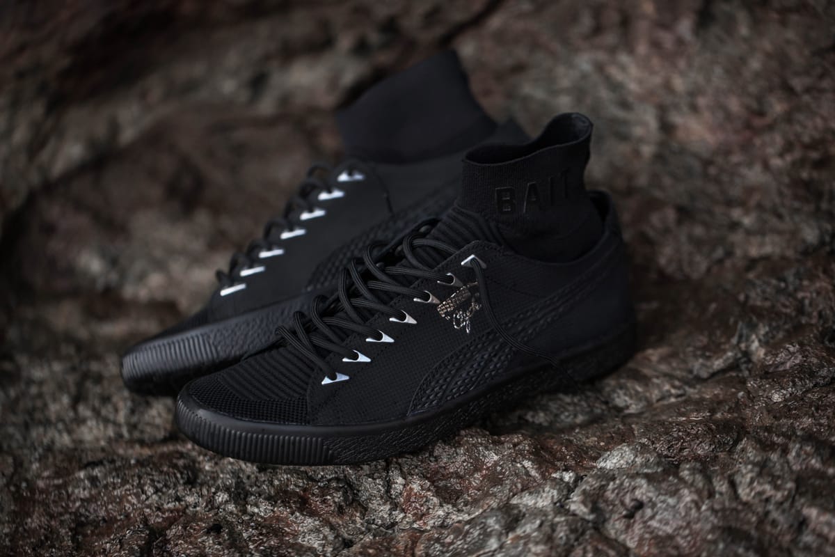 puma clyde sock black panther