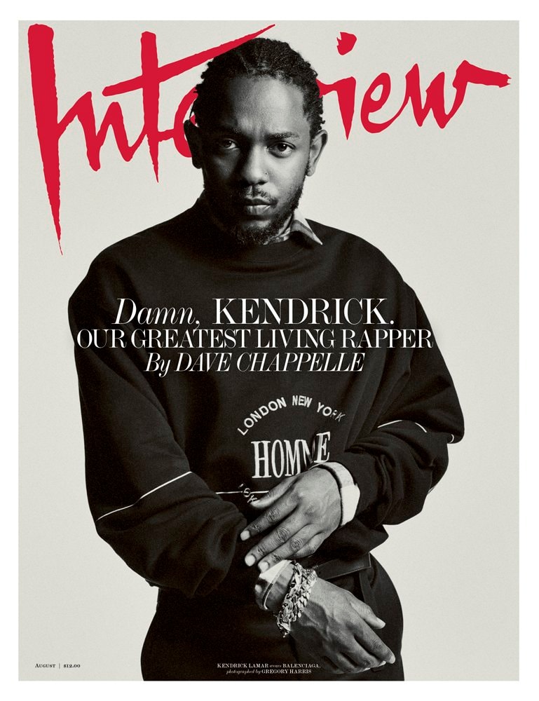 Dave Chappelle Interview Kendrick Lamar Interview Magazine August Cover Story 2017 photoshoot