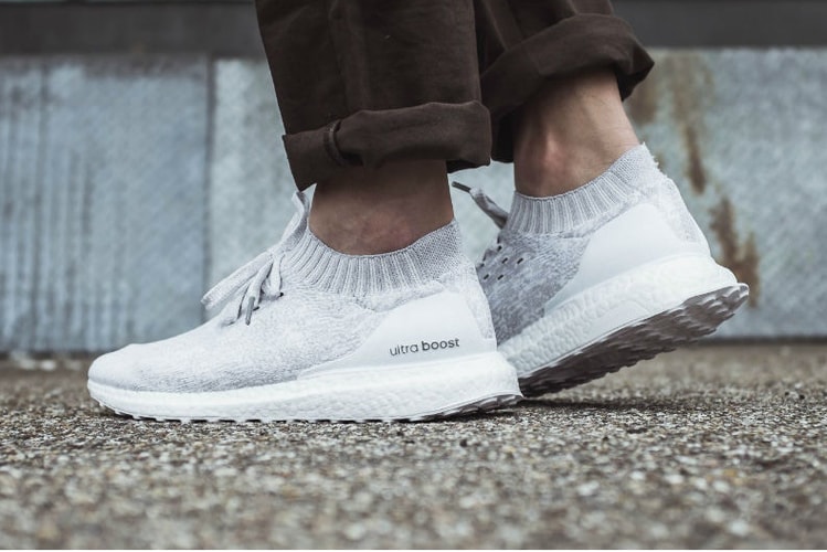 An On-Feet Look at the adidas ultraBOOST Uncaged "Triple White 2.0"