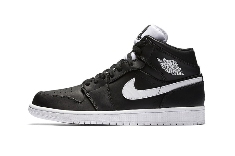 The Air Jordan 1 Mid Gets a Timeless Black and White Suit