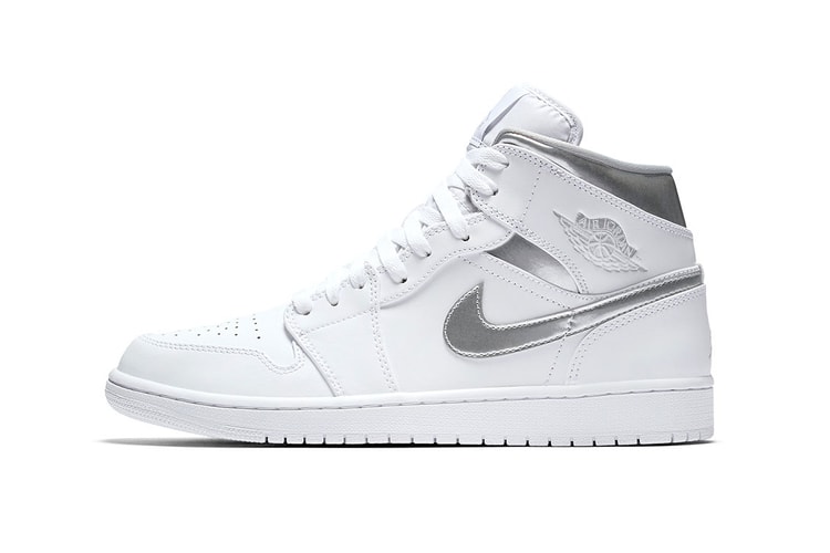 The Return of the Air Jordan 1 Mid Sees a New "Metallic Silver" Colorway