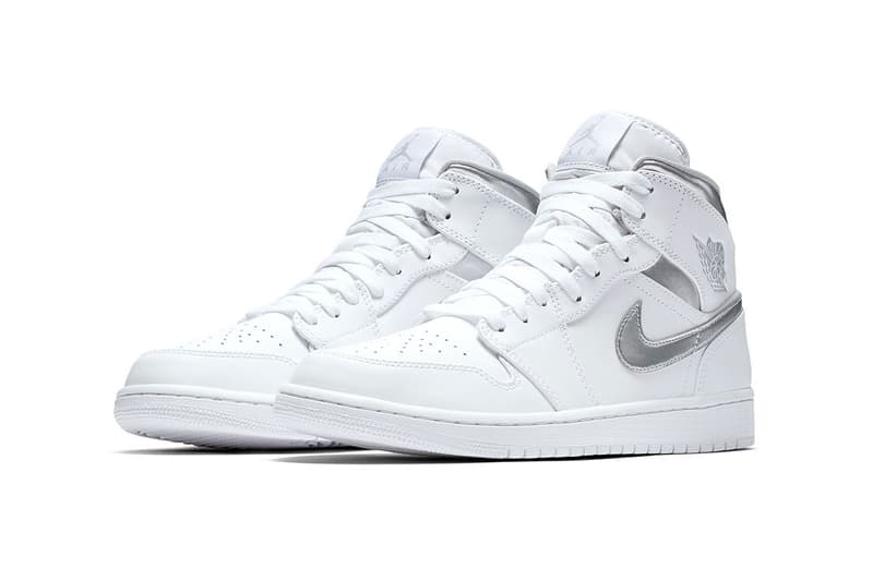 Air Jordan 1 Mid Metallic Silver