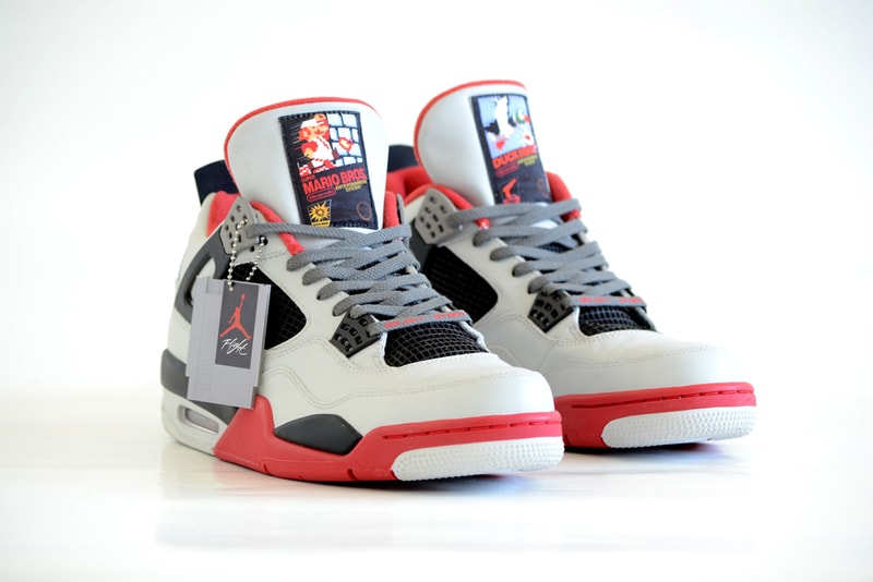 Air Jordan 4 NES Custom FreakerSNEAKS Nintendo Entertainment System Footwear Shoes Sneakers Super Mario Bros Duck Hunt