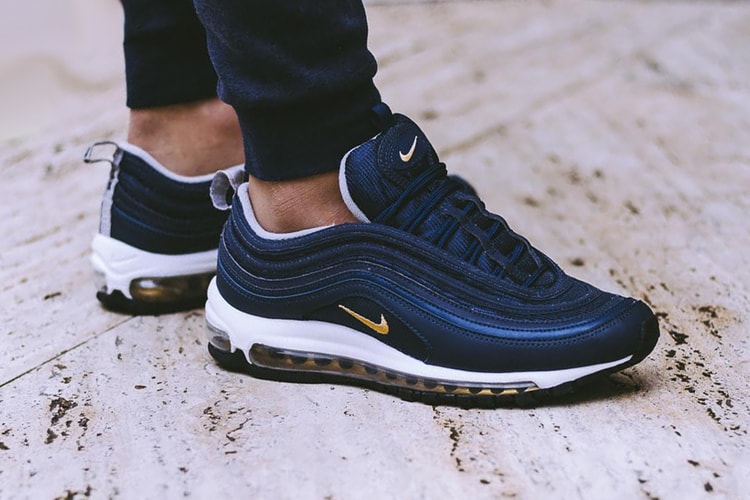 Nike Air Max 97's Upcoming Navy, Grey & Black Colorways Look Even Better On-Foot