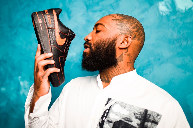 Nike Air Force 1 VLONE ASAP Bari ASAP Mob Black Orange Harlem