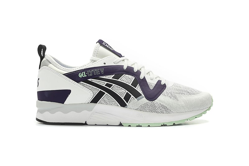 ASICS GEL Lyte V NS OG No Sew Colorway White Black Purple Mint Sneaker Footwear Shoes