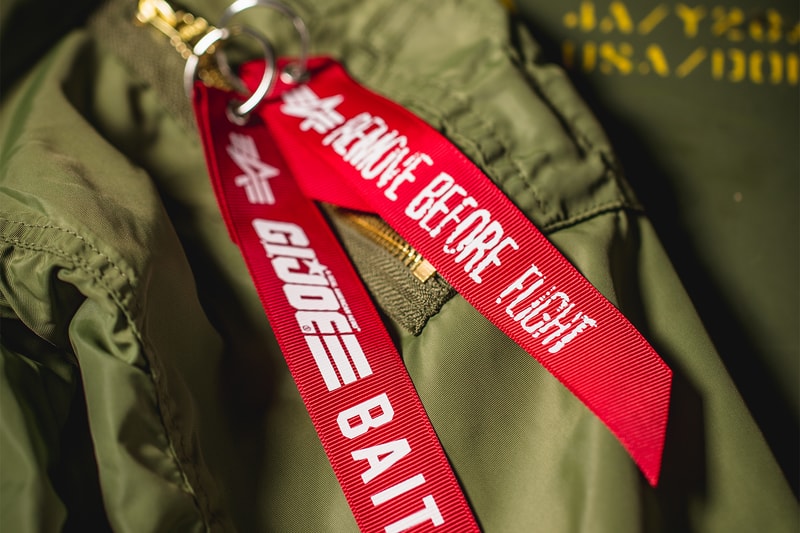 BAIT Alpha Industries Hasbro GI Joe L 2B Flight Jacket Duke Collectible Figure 2017 July San Diego Comic Con