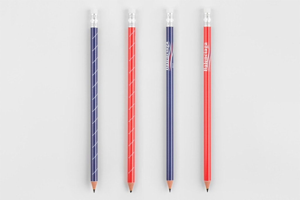 Balenciaga Pencils Bernie Sanders Blue Red Accessories