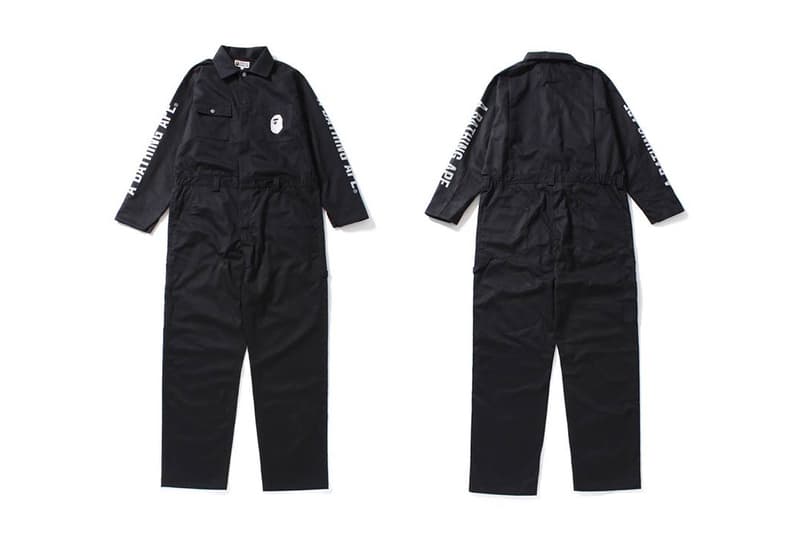 A Bathing Ape 2017 Summer Black Jumpsuit BAPE