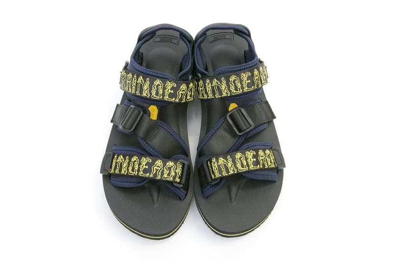 Brain Dead SUICOKE KISEE MOTO Sandals Blue Yellow Summer