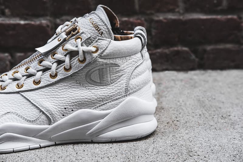 Champion Casbia AWOL Atlanta Black White Grey Leather Suede Collaboration Sneakers Shoes Footwear 2017 July Summer Release Date Info