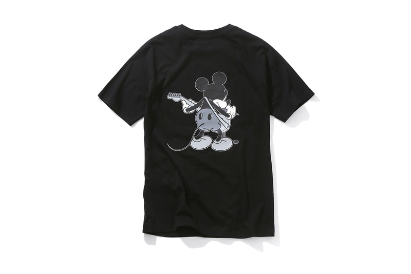 Disney number nine Mickey Mouse T Shirts Tees Black White Guitar 2017 Summer July Release