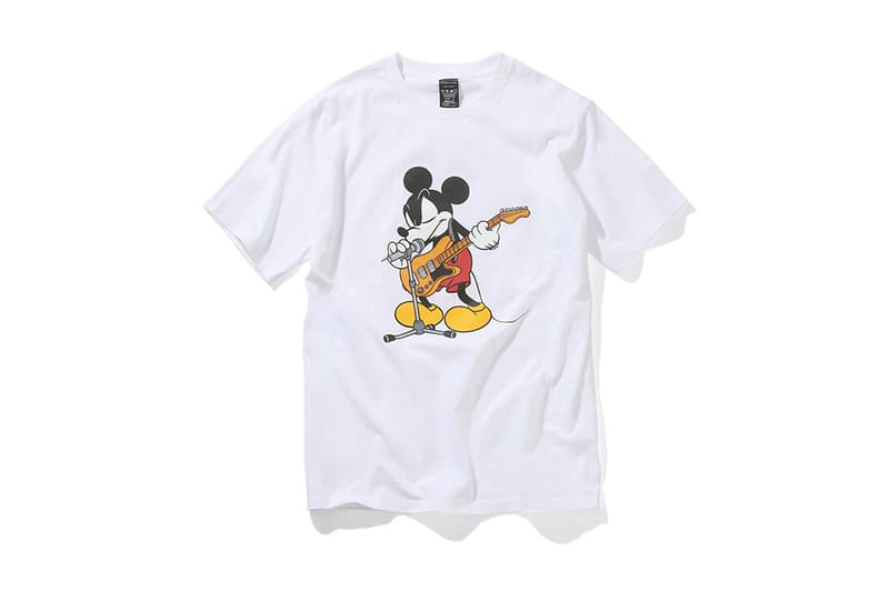 Disney number nine Mickey Mouse T Shirts Tees Black White Guitar 2017 Summer July Release