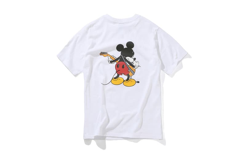 Disney number nine Mickey Mouse T Shirts Tees Black White Guitar 2017 Summer July Release