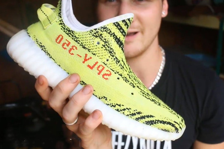 People Are Using Highlighters to Make Their Own "Semi Frozen Yellow" adidas Originals YEEZY BOOST 350 V2s