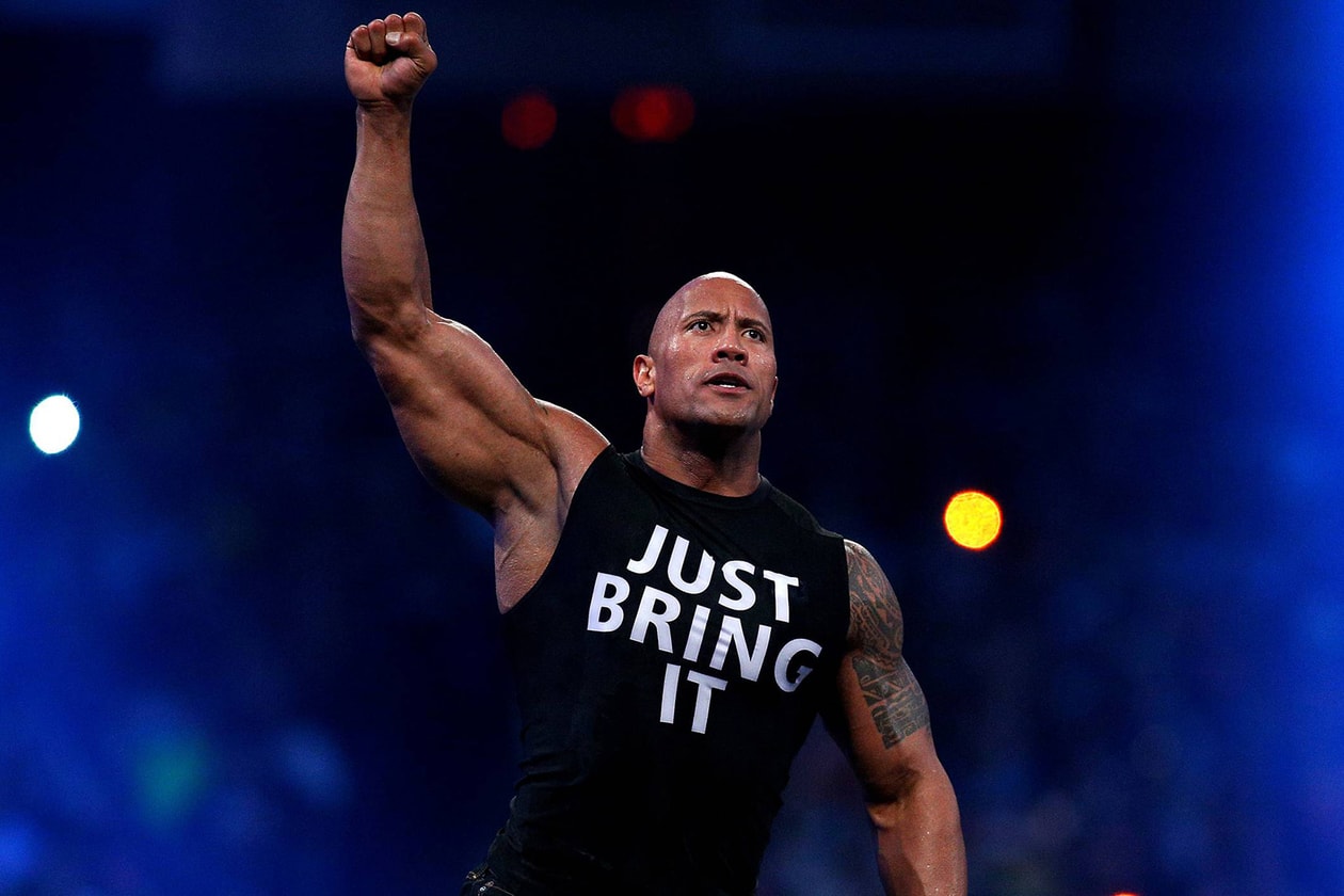 Dwayne The Rock Johnson Arnold Schwarzenegger WWE Champion