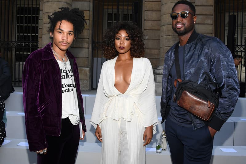 dwyane dwayne wade gabrielle union Luka Sabbat style fashion dress clothes paris fashion week 2017 men's 2018 spring summer thom browne dog bag purse rick owens Berluti gucci