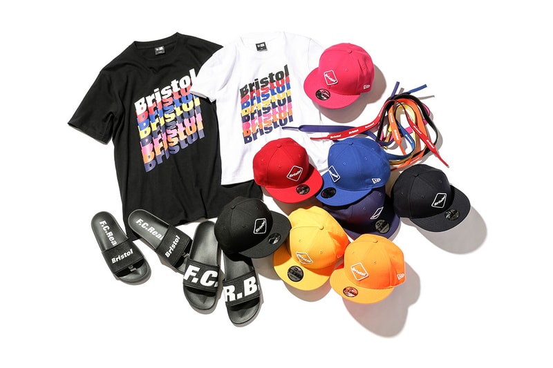 FCRB New Era 2017 Summer Capsule Collection T-shirts Hats Snapbacks Slides