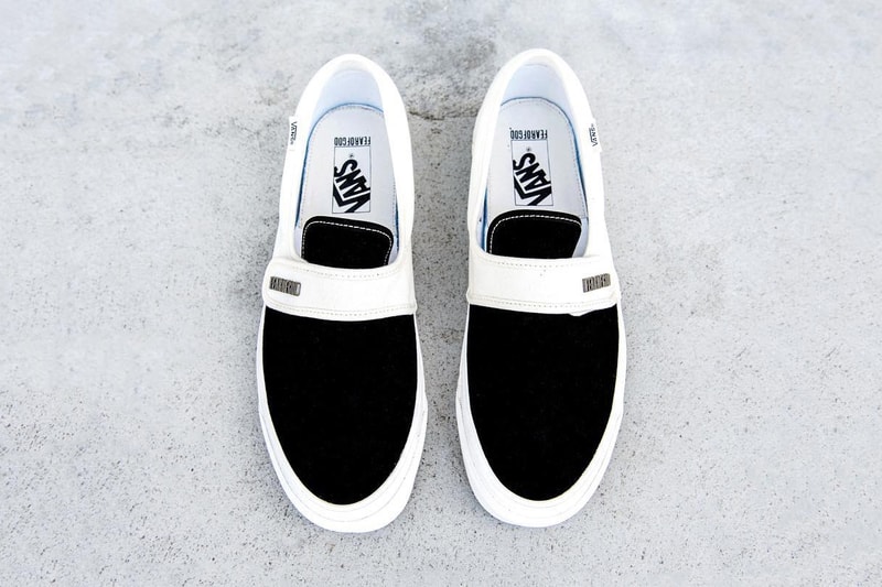 Fear of God Vans Classic Slip On Black White Teaser Sneakers Shoes Footwear 2017 Holiday Release Date Info Jerry Lorenzo