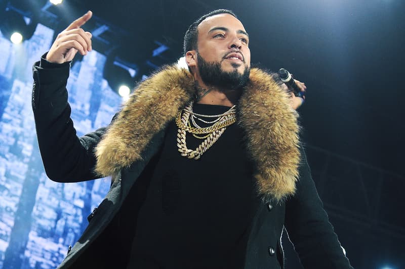 French Montana Max B The Weeknd A Lie Song jungle rules songs mink fur coat jewelry chains stage concert performance
