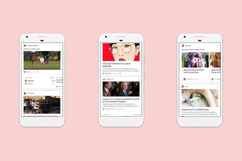 Google Personalized News Feed Launch iOS Android 2017 July