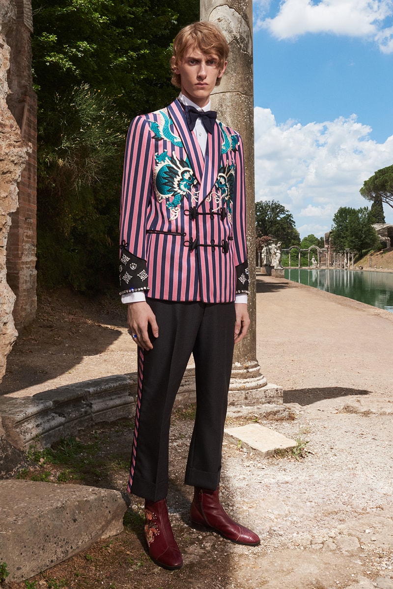 Gucci Cruise 2018 Collection Lookbook Menswear Renaissance rock n and roll
