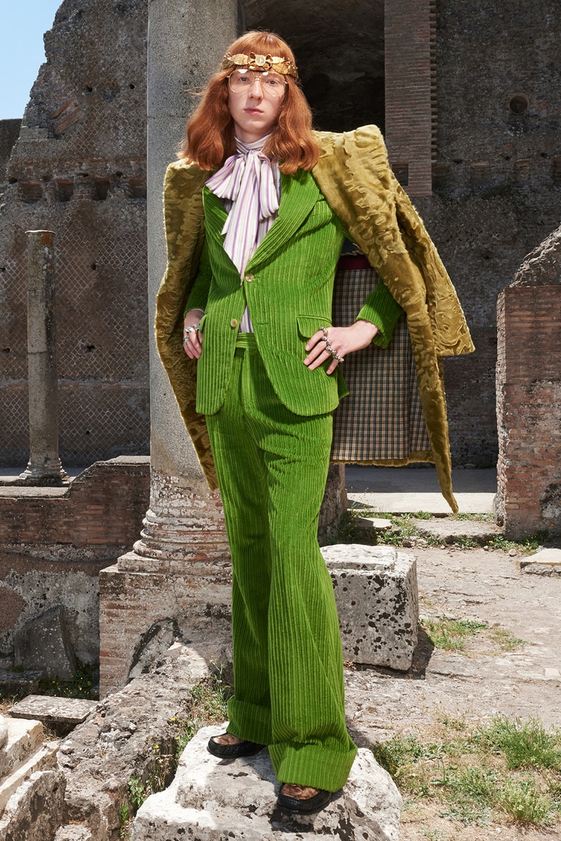 Gucci Cruise 2018 Collection Lookbook Menswear Renaissance rock n and roll