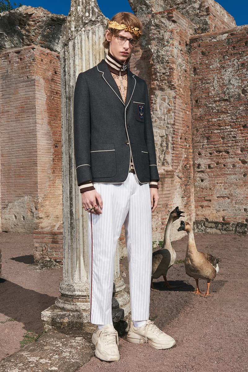 Gucci Cruise 2018 Collection Lookbook Menswear Renaissance rock n and roll