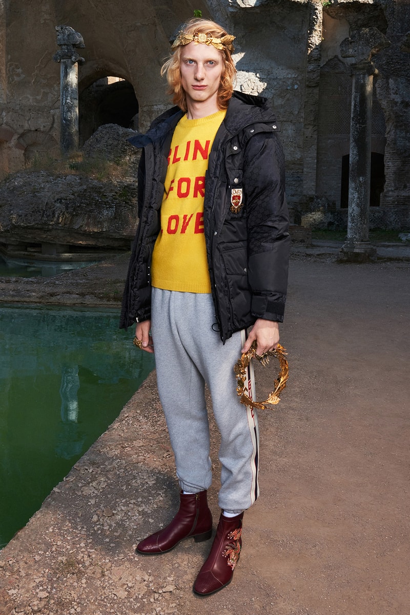Gucci Cruise 2018 Collection Lookbook Menswear Renaissance rock n and roll