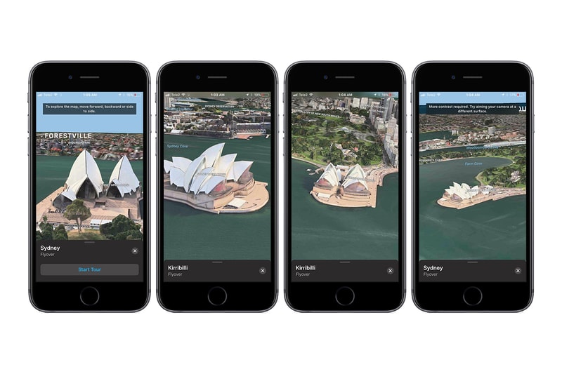 Apple Maps Flyover Mode Augmented Reality iOS 11