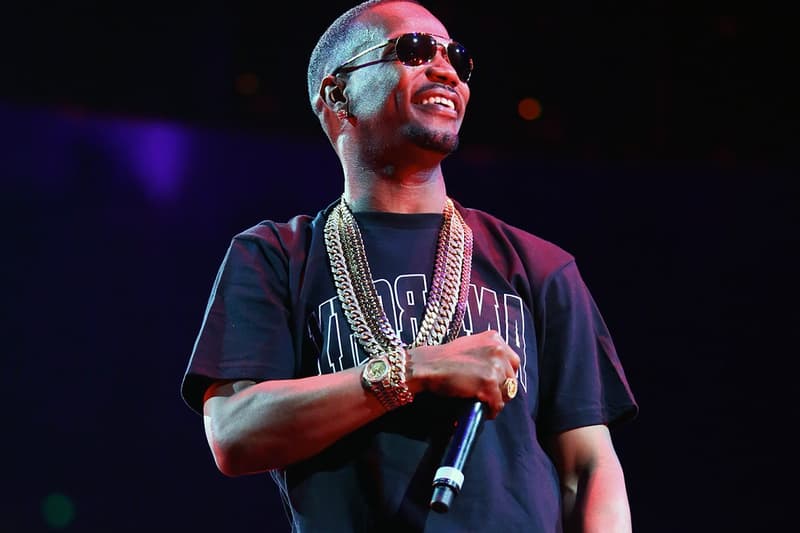 Juicy J Song New XXXTENTACION Collaboration Preview 2017 song stage concert performance sunglasses jewelry chains gold