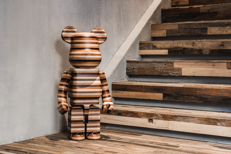 Karimoku & Medicom Toy Release a 60-Pound, Solid Wood BE@RBRICK