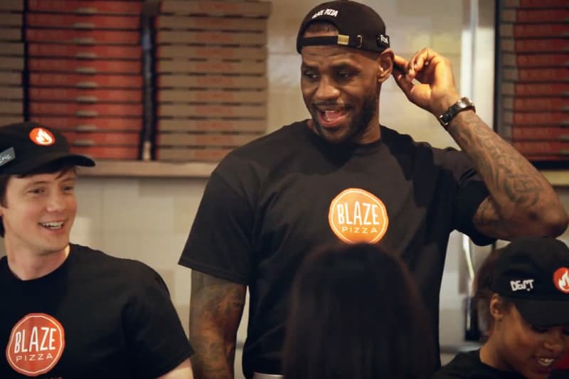 LeBron James Blaze Pizza Chain Worth $100 Million USD commercial nba basketball business venture value money Brentwood Associates acquisition stake sale