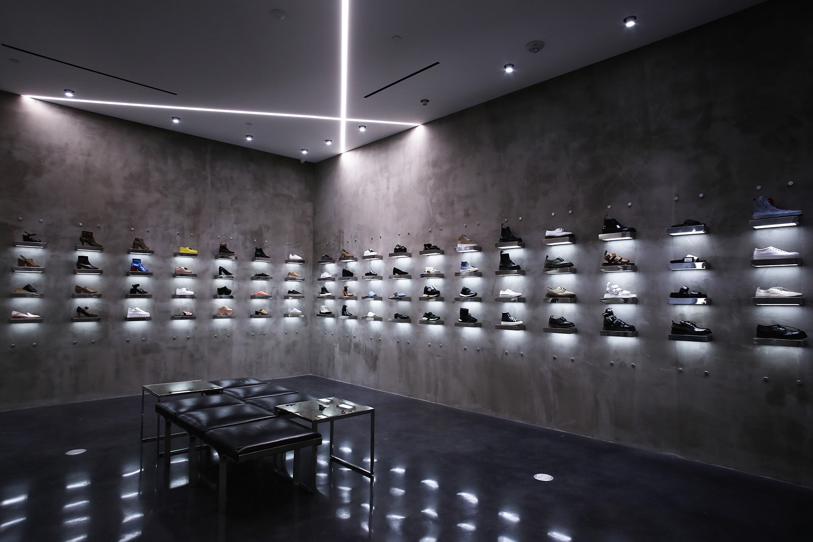 LOIT LA Store Launch Sneaker Wall